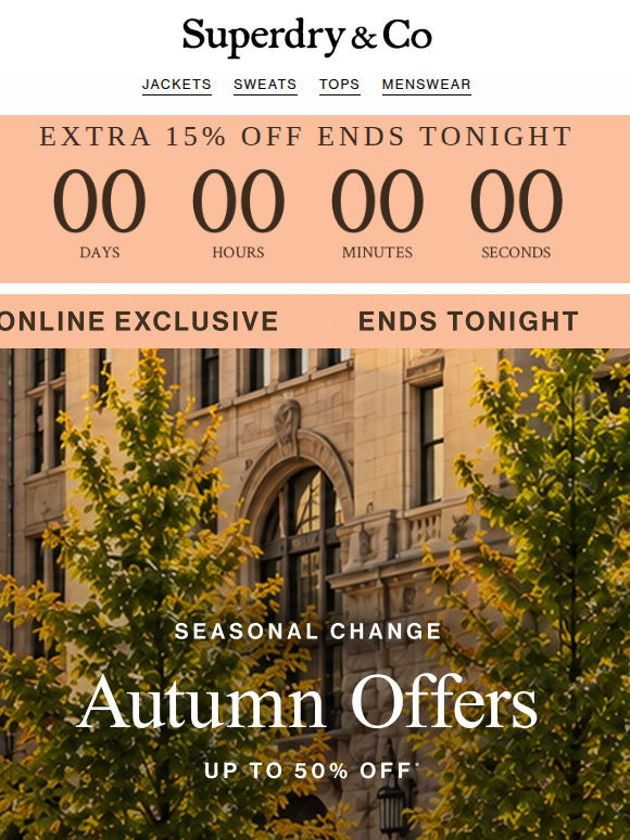Final Hours: Extra 15% Off