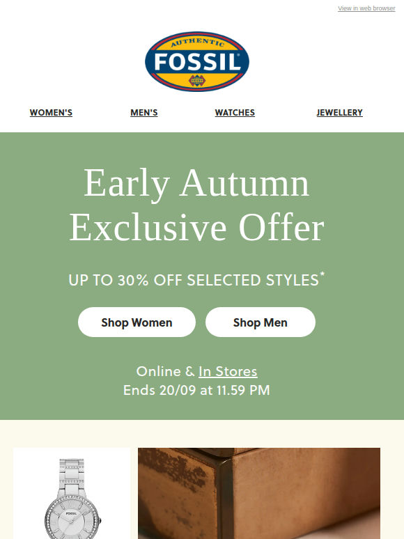 Your Exclusive invitation: up to 30% off