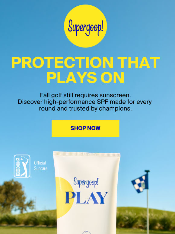 Fall golf still requires sunscreen ⛳️