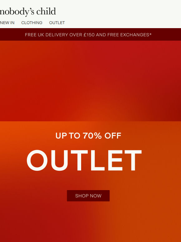 Go, go, go: up to 70% off