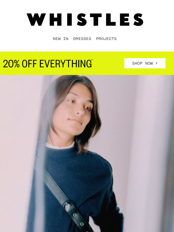 20% off: Cashmere, knitwear, and more
