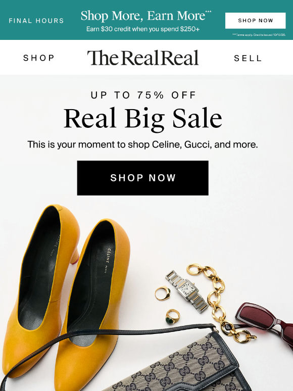 Real. Big. Sale.