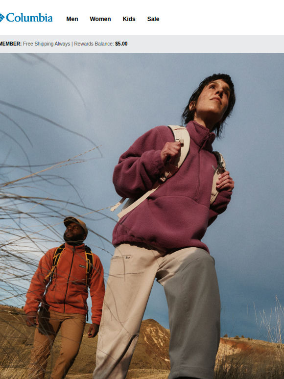 Seasons change. Our new hiking gear adapts.