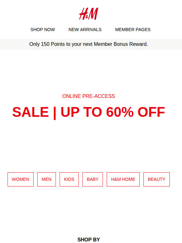 Sale up to 60% off