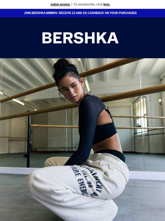 BERSHKA ACTIVE. New drop.