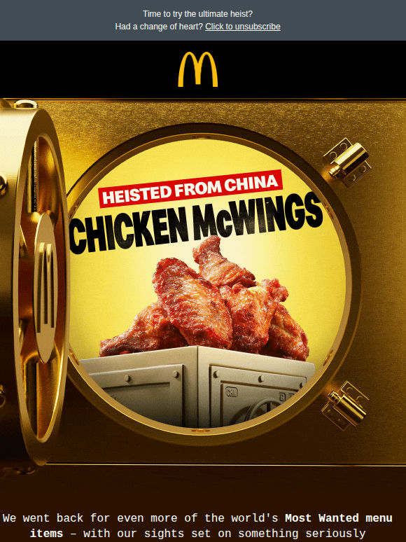 🚨 CHICKEN McWINGS HAVE LANDED 🇨🇳