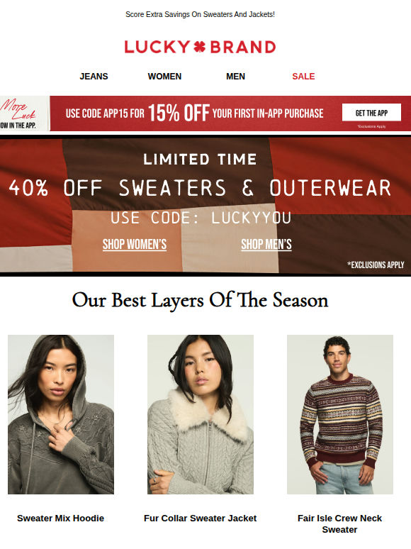 Now 40% Off: Fall’s Coziest Layers 😍