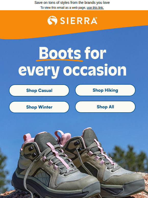 Our HUGE selection of boots