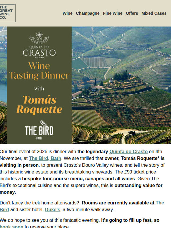 Don't miss the year's ultimate wine event