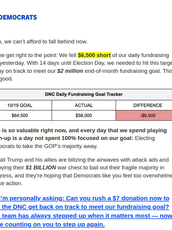 We’re counting on your grassroots support 