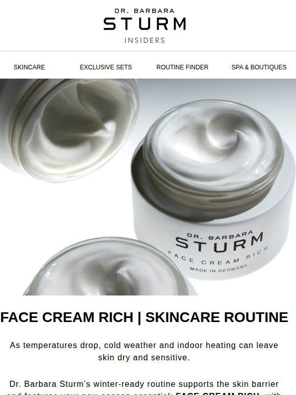 Face Cream Rich Routine ❄️