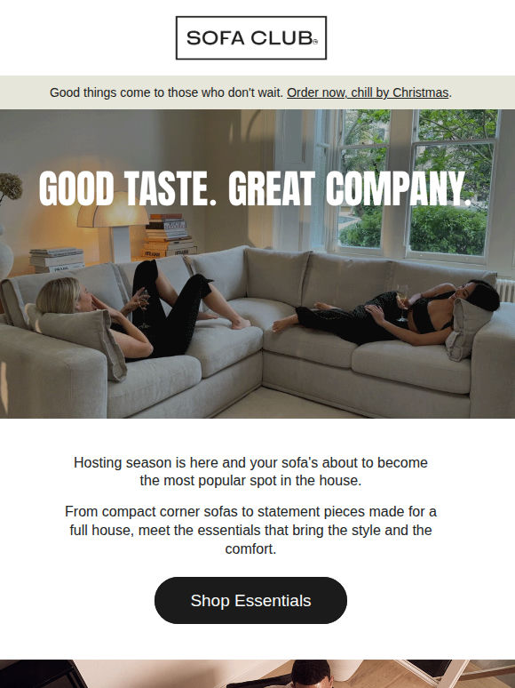 Lounge now, pay later