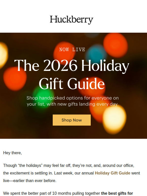 Now Live: 2026 Holiday Gift Guide
