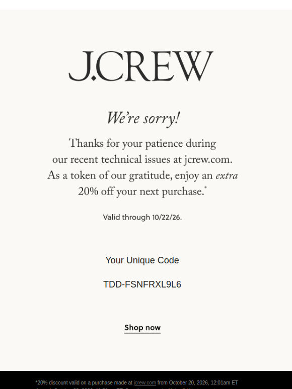 We're sorry!
