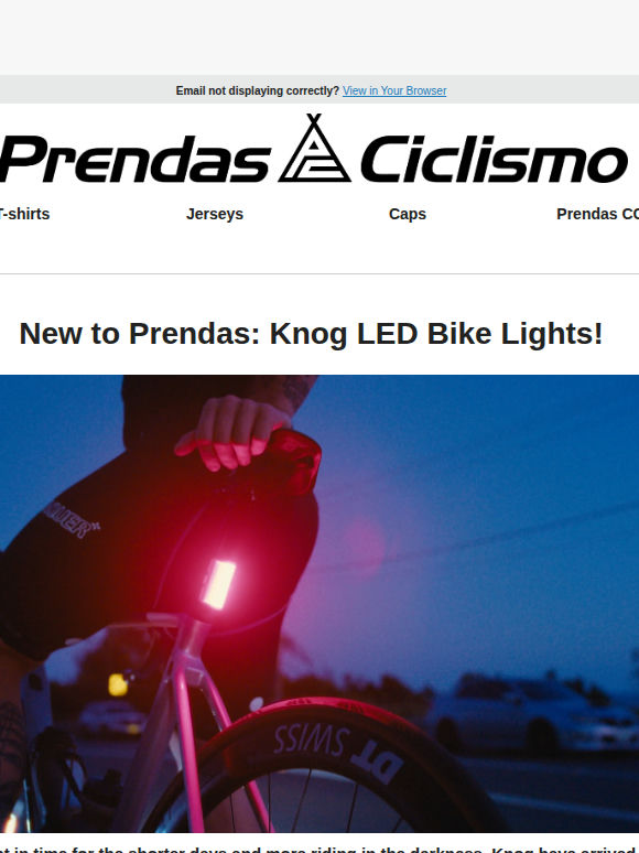 New Knog Lights & Cinelli Tees! 🚨