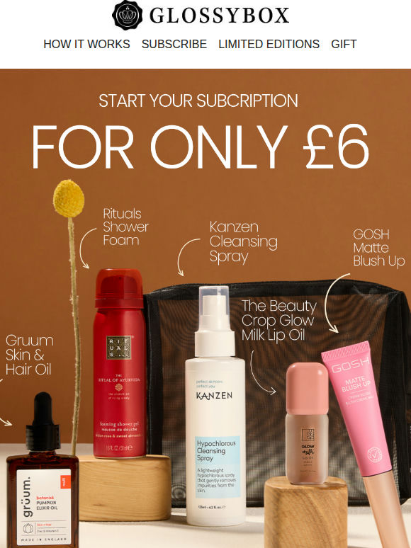 DON'T MISS IT! £6 First Box