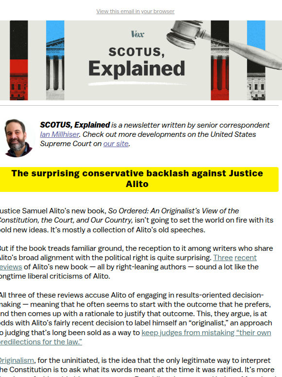 The conservative backlash against Alito