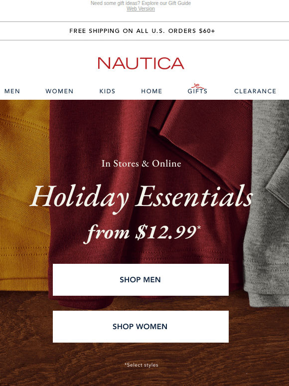 From $12.99: Need-now Essentials of the season