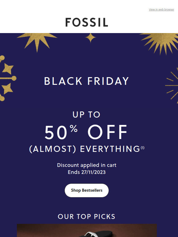 Your wish list items with up to 50% Off