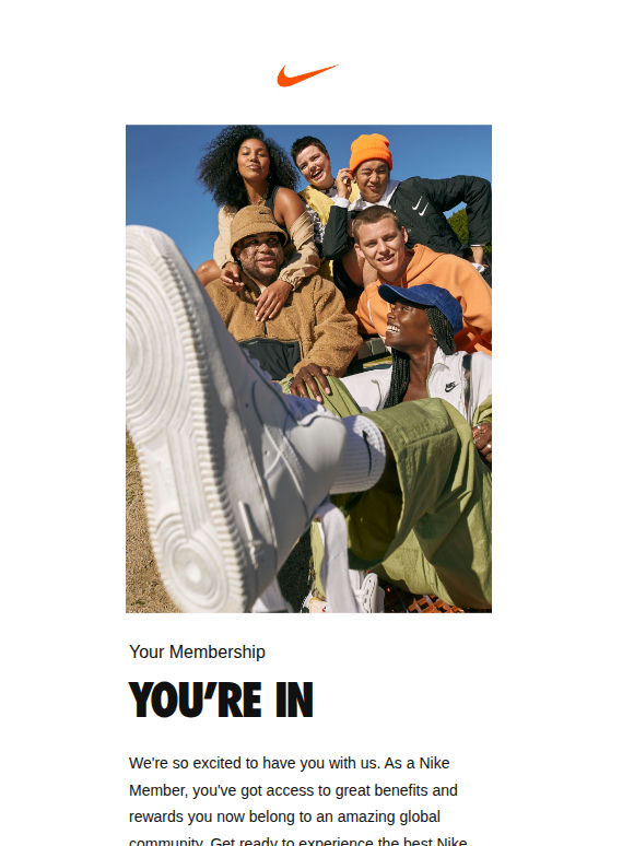 You're In — Thanks for Being with Us