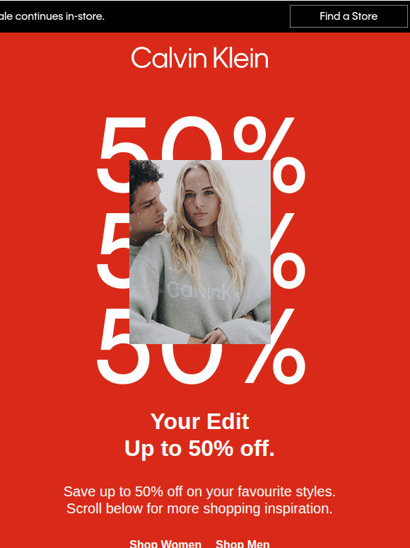 Your Edit: Up to 50% off