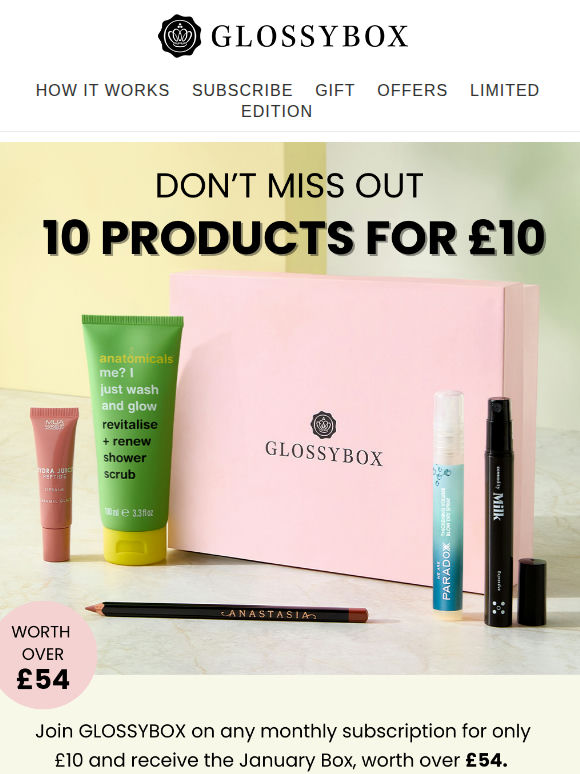 First Box £10 + FREE BOX ⚡️