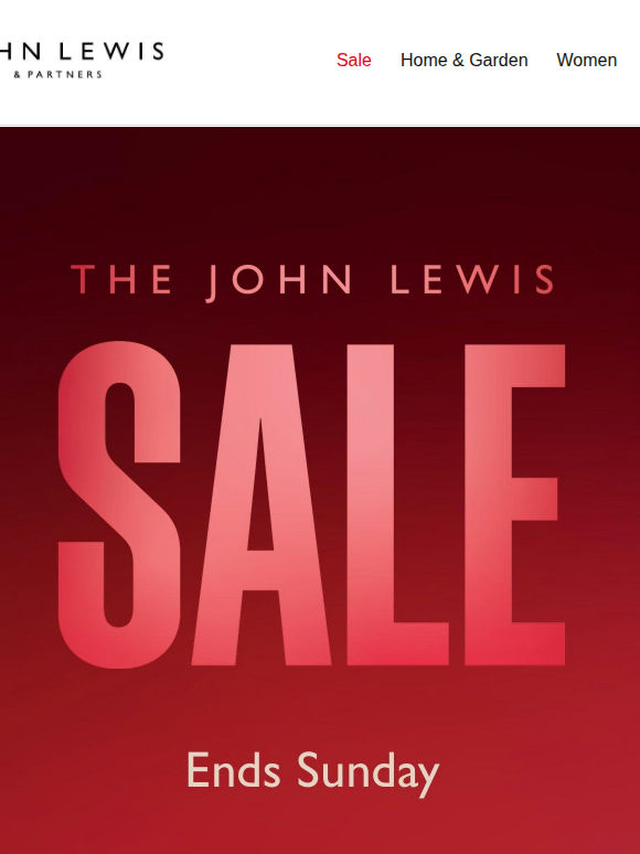 Sale ends Sunday: snap up our offers while you can