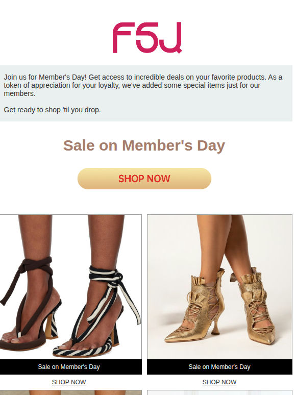 You're Invited: Member's Day Sale 💌