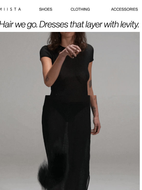 Hair we go. Dresses that layer with levity.