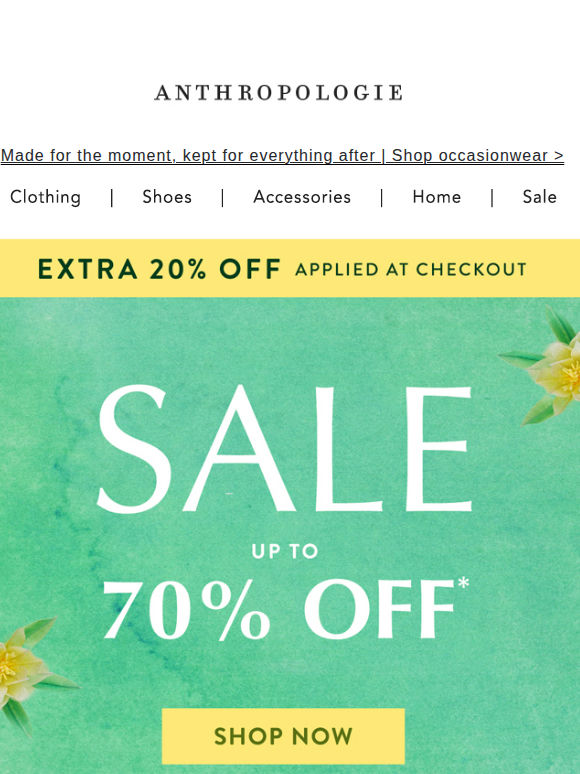 New hobby: shopping extra 20% off sale