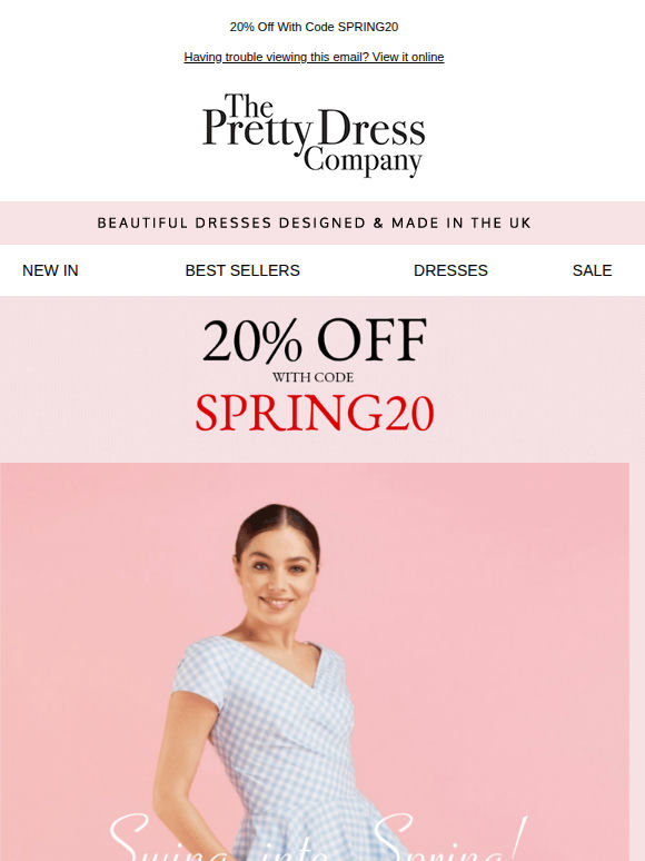 20 % OFF | Swing into Spring 🌼