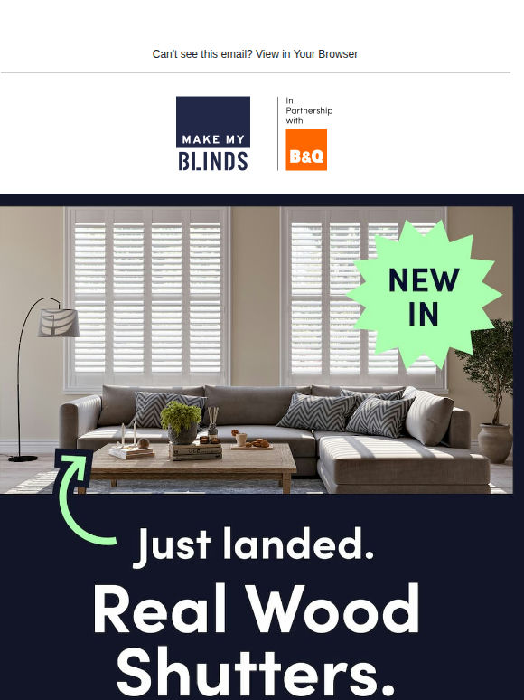 Fresh Look: Explore Our Real Wood Shutters