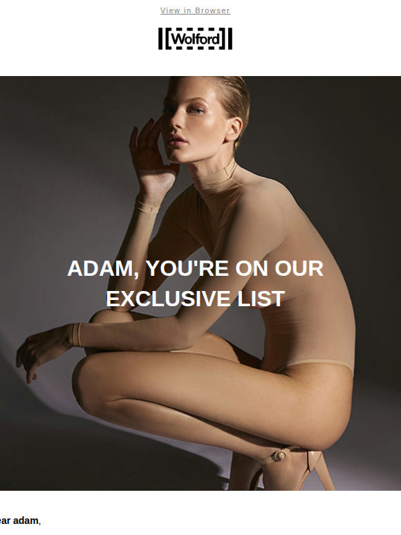 adam, Welcome to Wolford