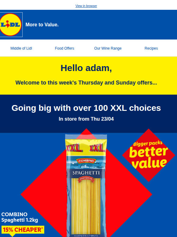 Bigger packs, better value…XXL week is here! 🙌