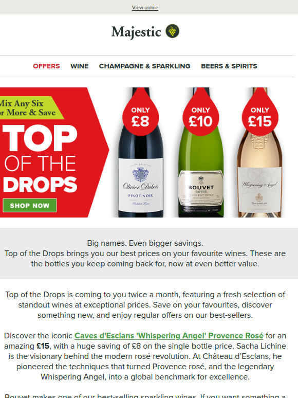 NEW Top of the Drops: Whispering Angel £15 & more!