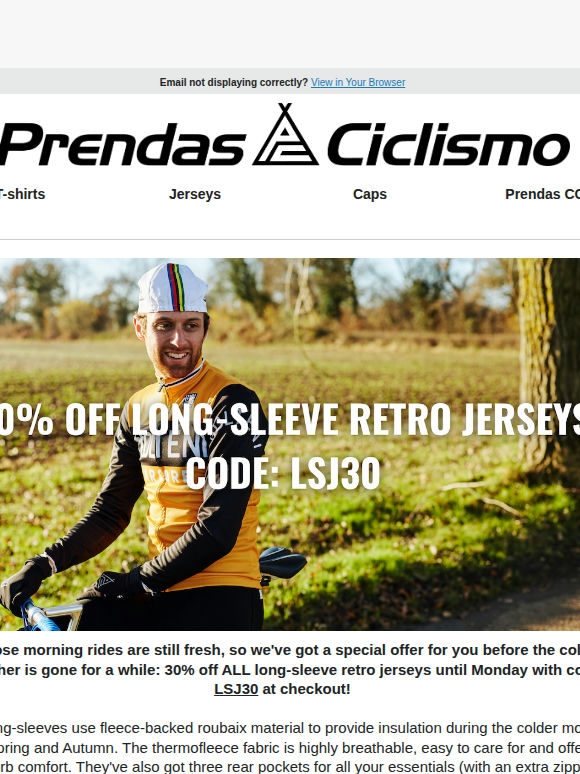 30% OFF Long-Sleeve Retro Jerseys This Week! ⚡