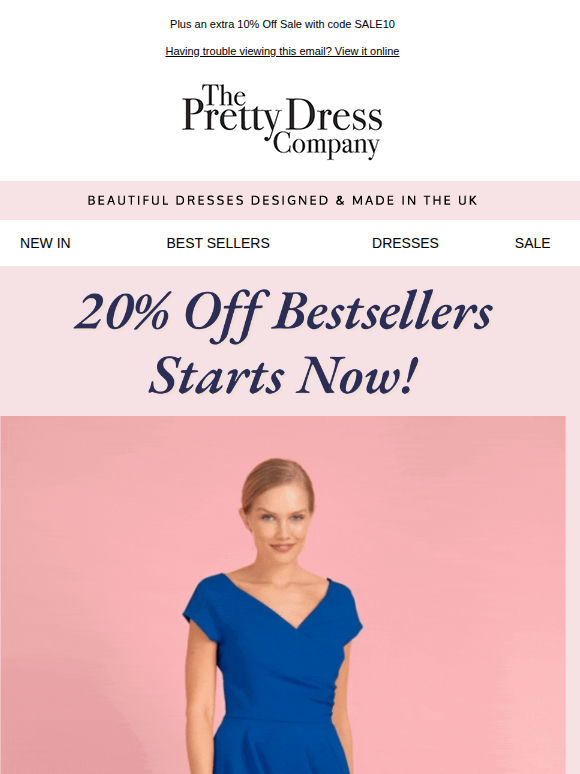 20% Off bestsellers this week with code BEST20