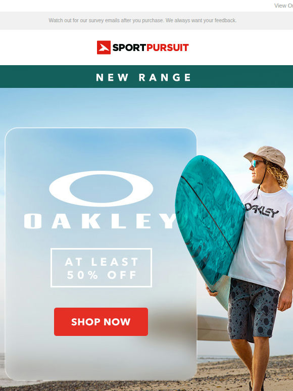 Oakley Lifestyle - New Range - At Least 50% Off + More