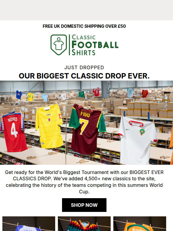 Our Biggest Classics Drop EVER has just landed 🌎