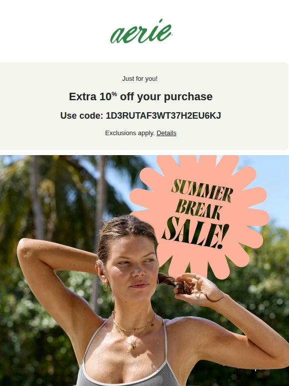 DEALS FOR YOU! 30-50% off all Aerie & AE