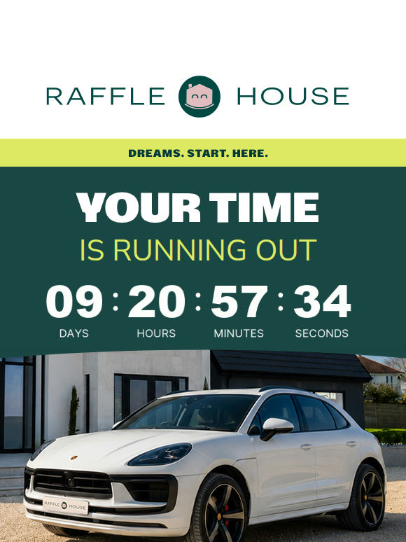 The £60k Porsche draw closes next week! ⏳