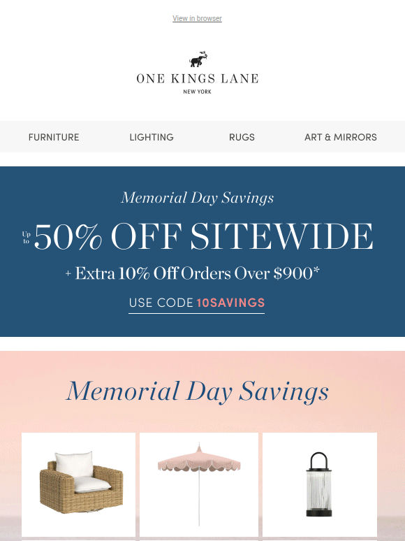 Up to 50% Off Outdoor — Lounge, Dining & Umbrellas on Sale