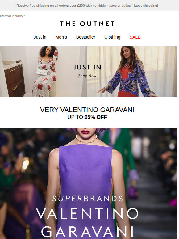 Turn heads in Valentino Garavani at up to 65% off