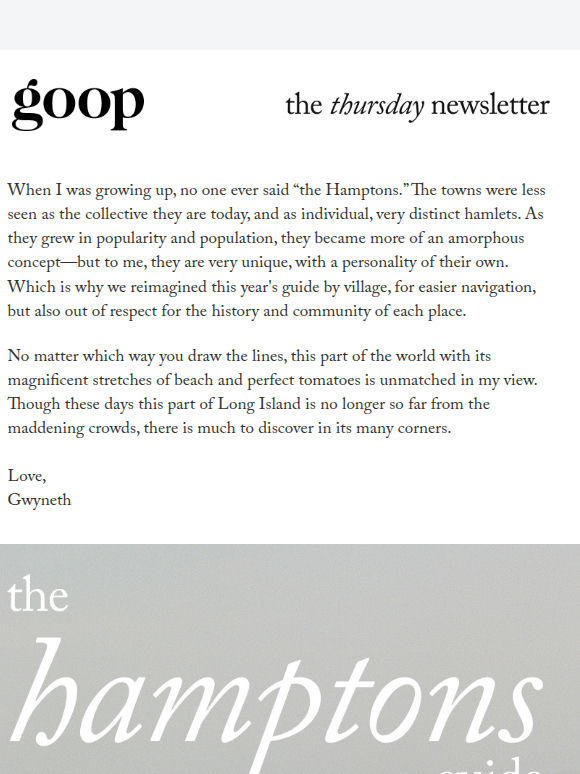 the Thursday newsletter