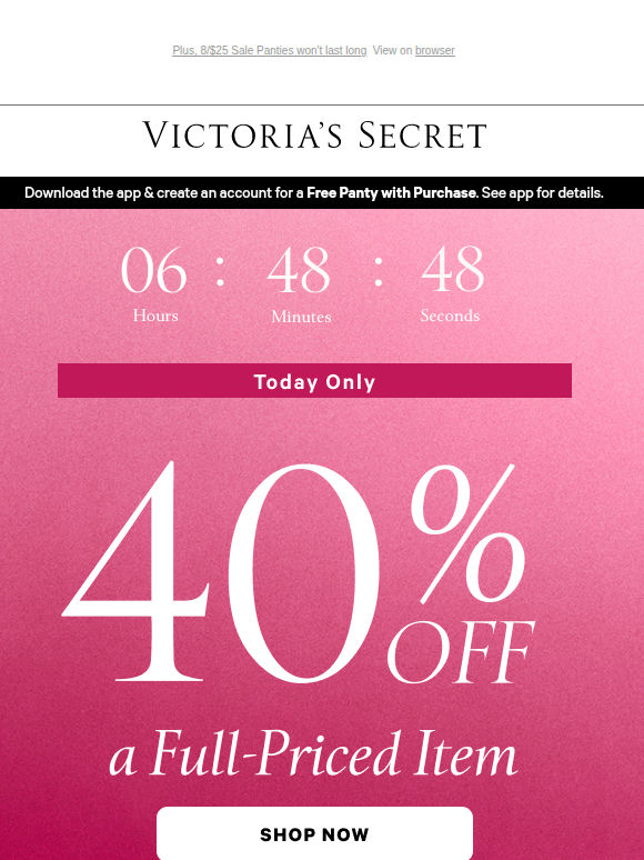 Today Only: 40% Off an Item