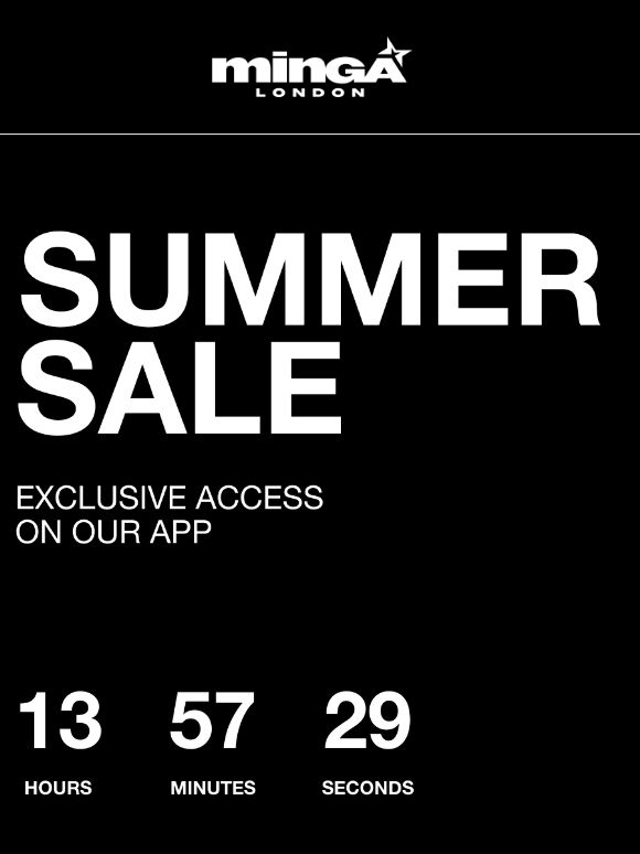 SUMMER SALE STARTS IN 24H