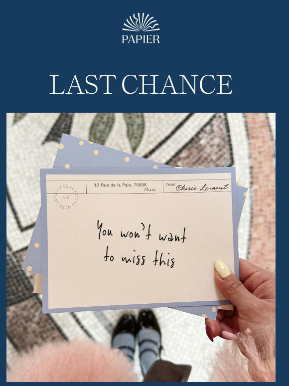 One last note: Up to 20% off ends tonight