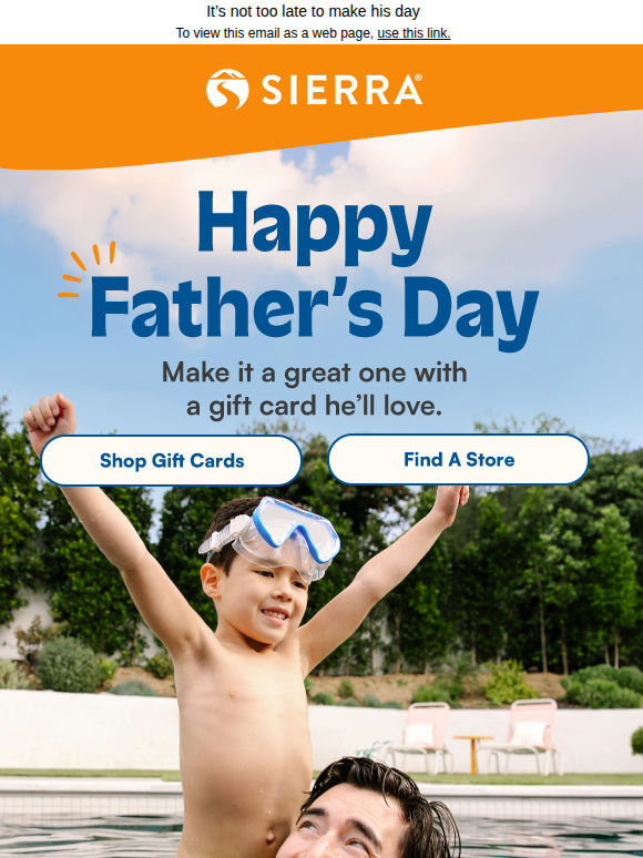 Give dad a gift card he’ll love 🧡