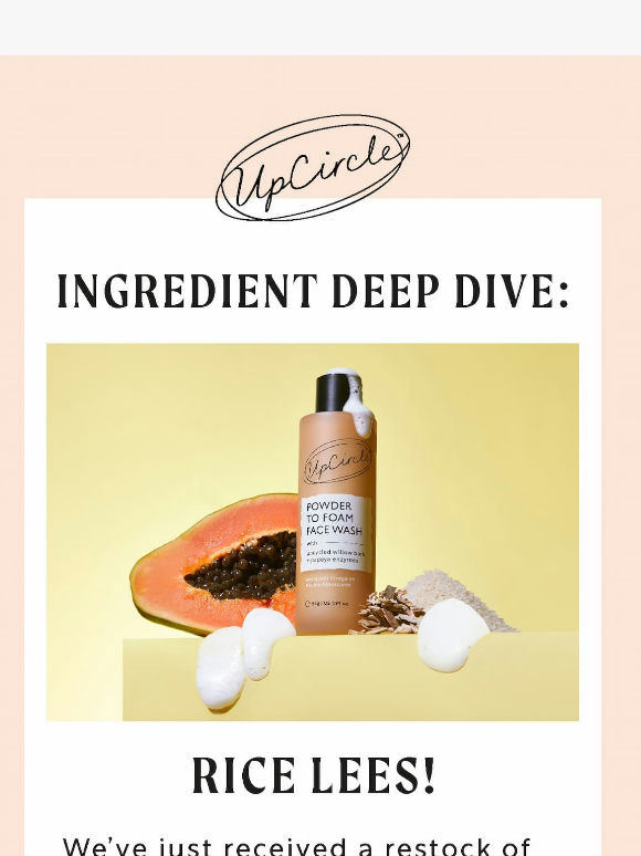 From sake to skincare - an ingredient deep dive 🍶