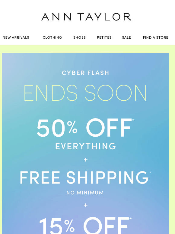 Cyber Flash Sale Ends Tonight ⚡